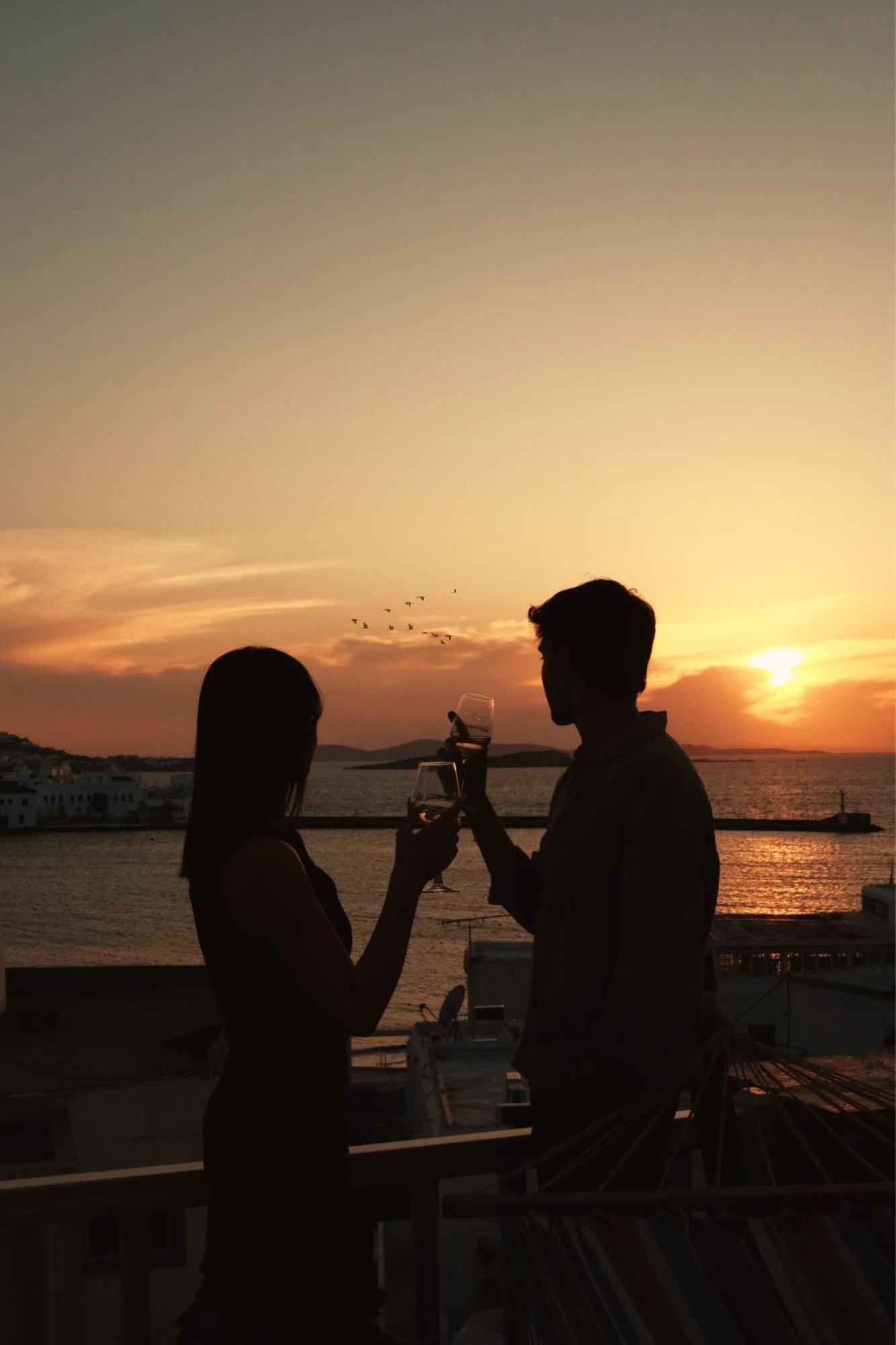 Yalos Hotel Sunset View Mykonos Town Private Rooms Exteriör bild
