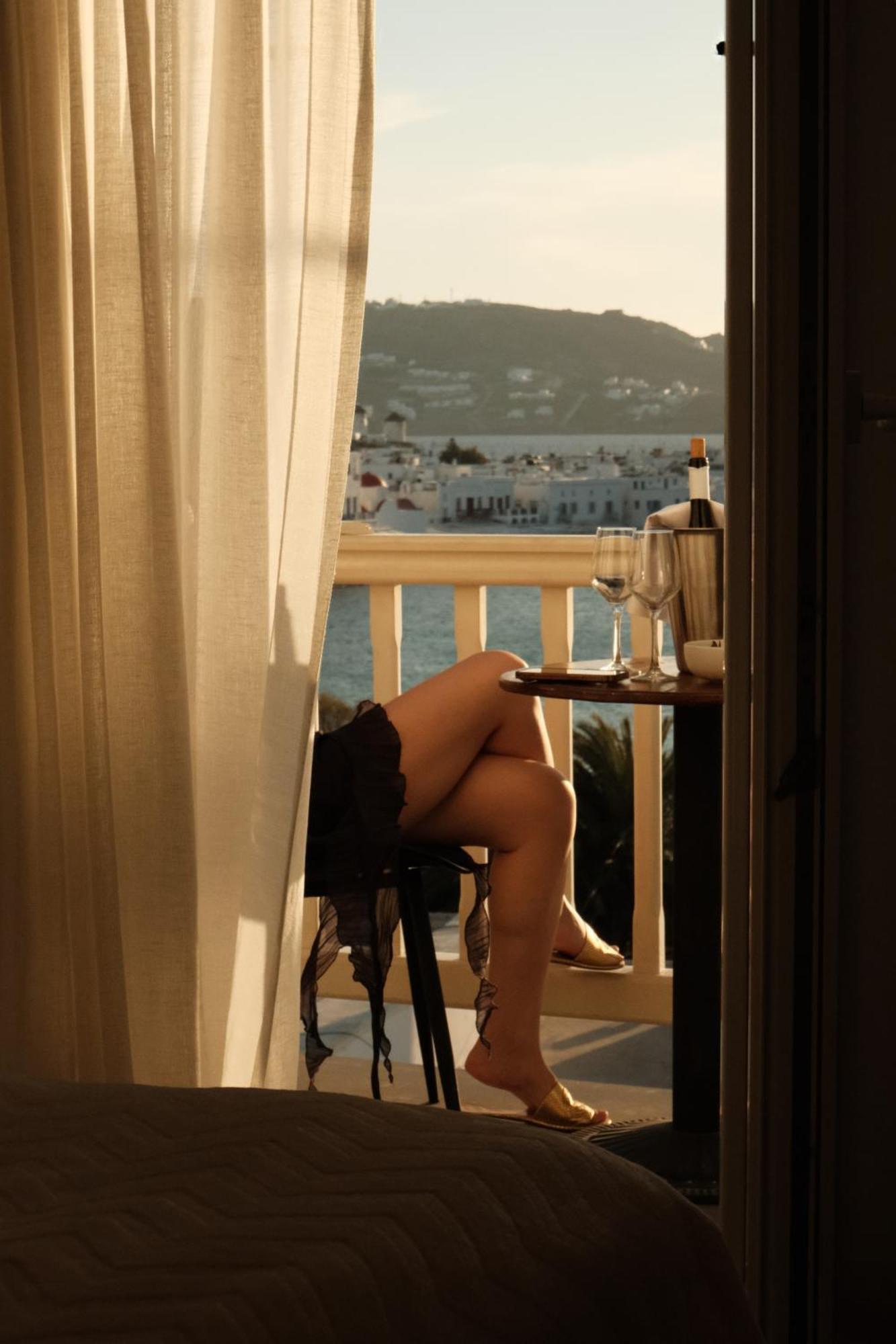 Yalos Hotel Sunset View Mykonos Town Private Rooms Exteriör bild